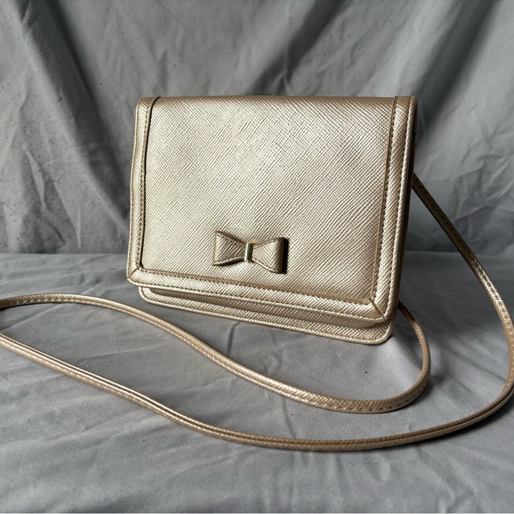 Apt 9 Gold Women's Bag with Bow Accent